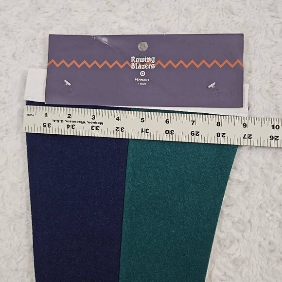 Rowing Blazers Striped Green Blue Black Customizable Pennant - Picture 4 of 6